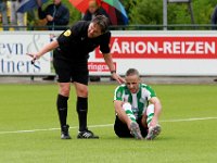 009 2016 Genemuiden HHC Hardenberg  02-07-2016: Voetbal: SC Genemuiden v HHC Hardenberg: Genemuiden/Ref Johan Schuring (l), Omar Kavak (r) of Genemuiden/